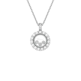 Vertical Circle Diamond Pendant