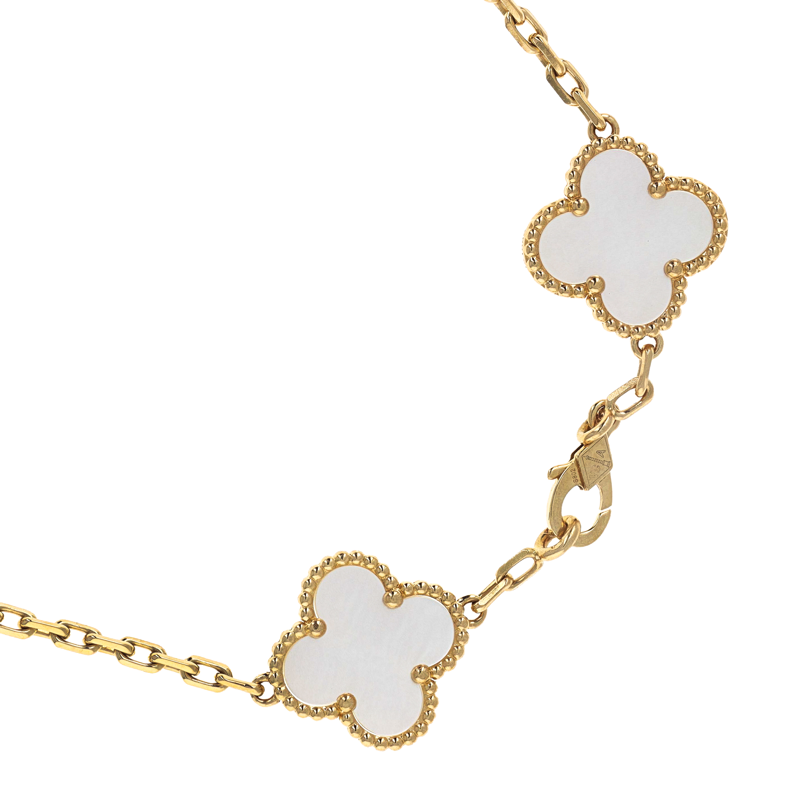 Vertical Pre-Owned Van Cleef & Arpels Vintage Alhambra Bracelet