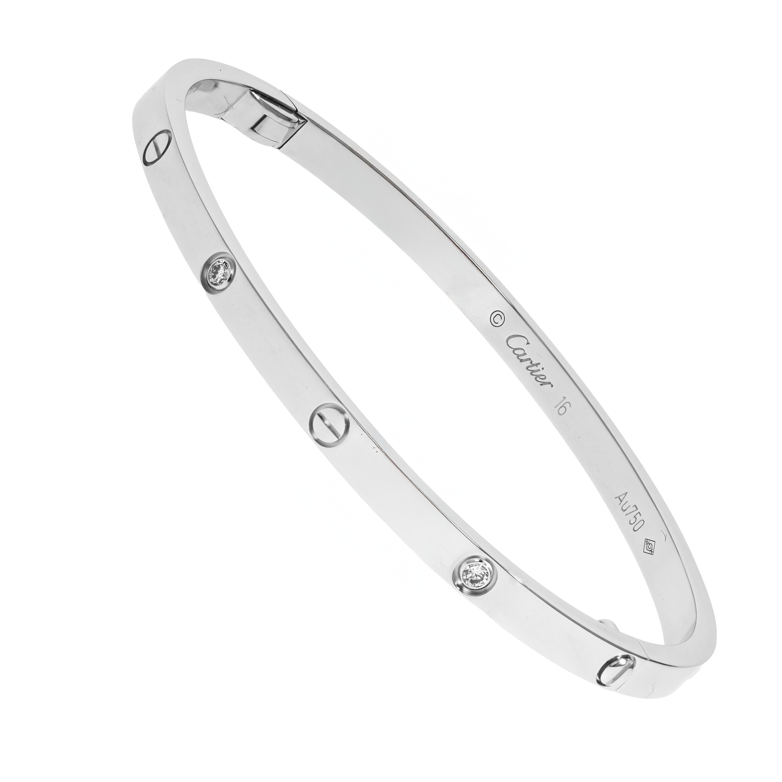 Image #2 Love Small Model Bangle Bracelet - Size 16