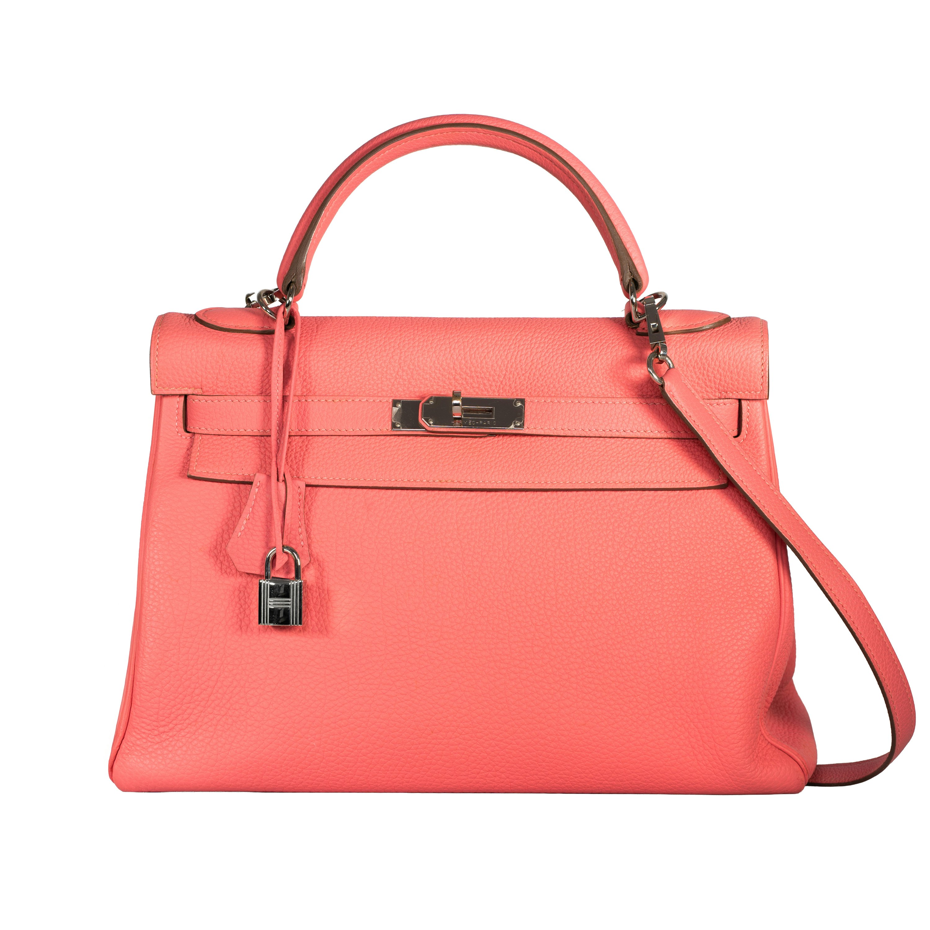 Hermès Togo Kelly 32 Rose Lipstick