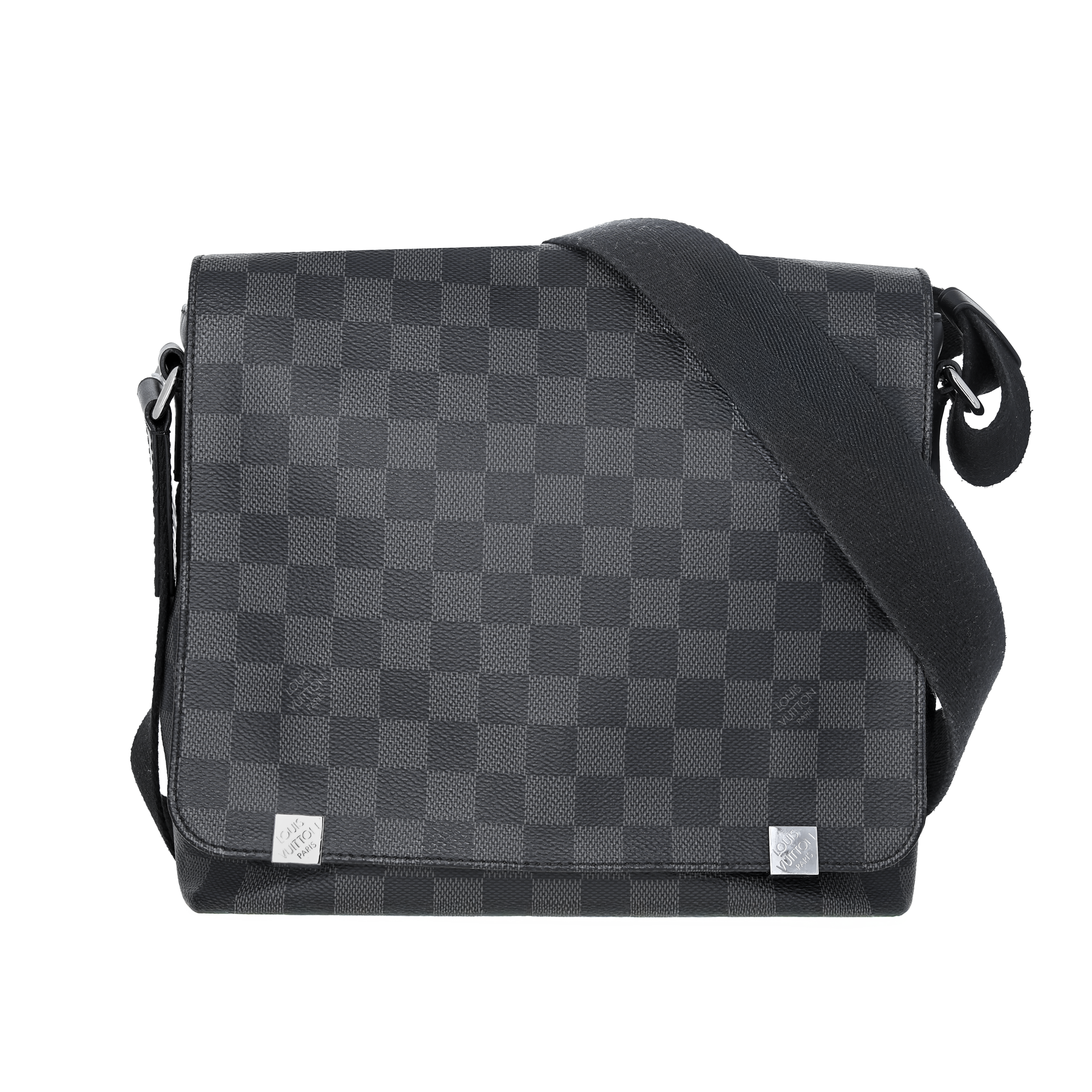 Pre-Owned Louis Vuitton Damier Coated Canvas District NM Messenger