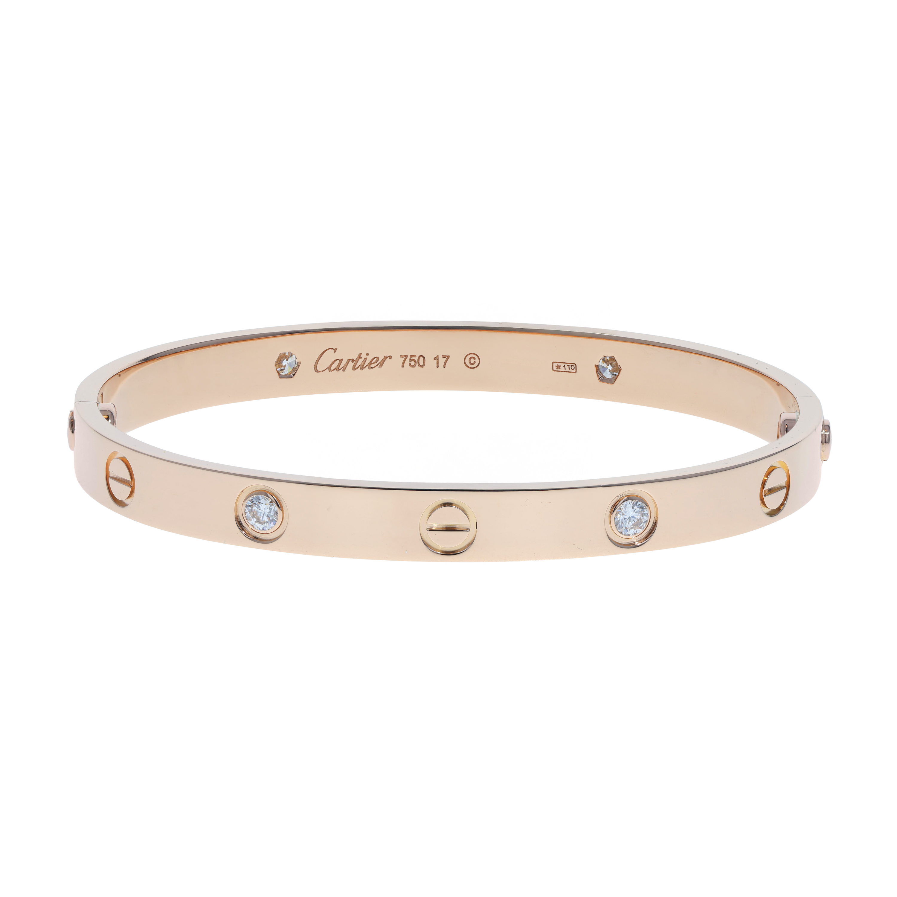 Image #1 Love Bangle Bracelet - Size 17