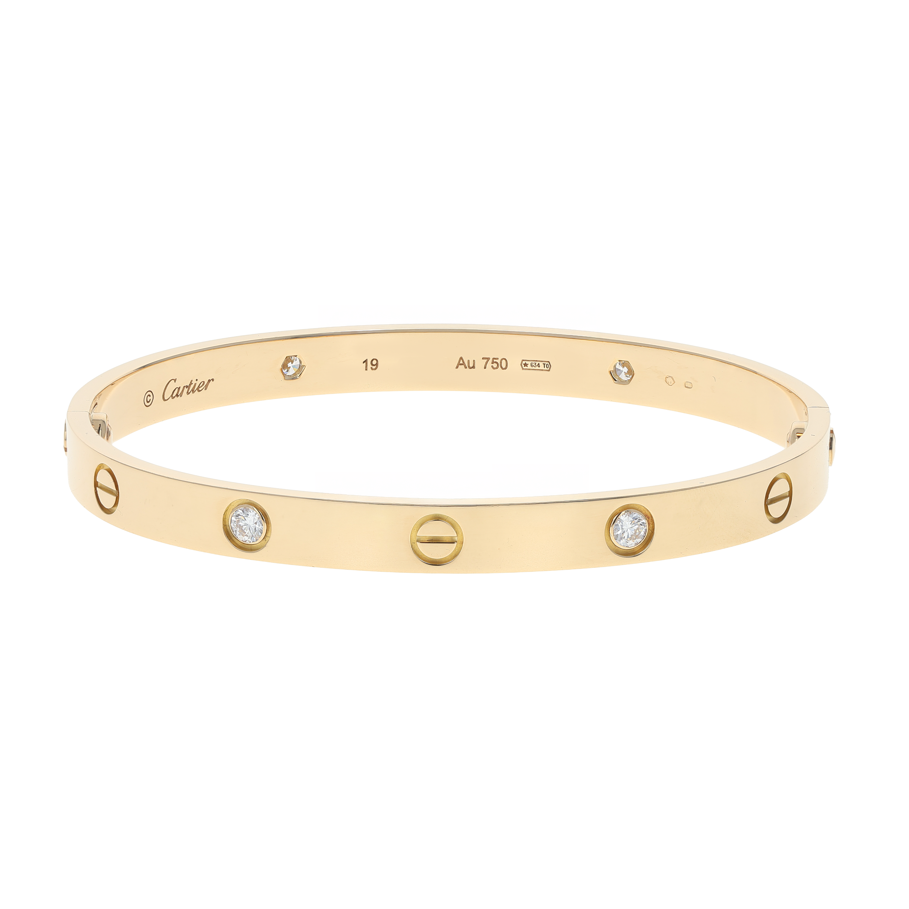 Image #1 Love Bangle Bracelet - Size 19