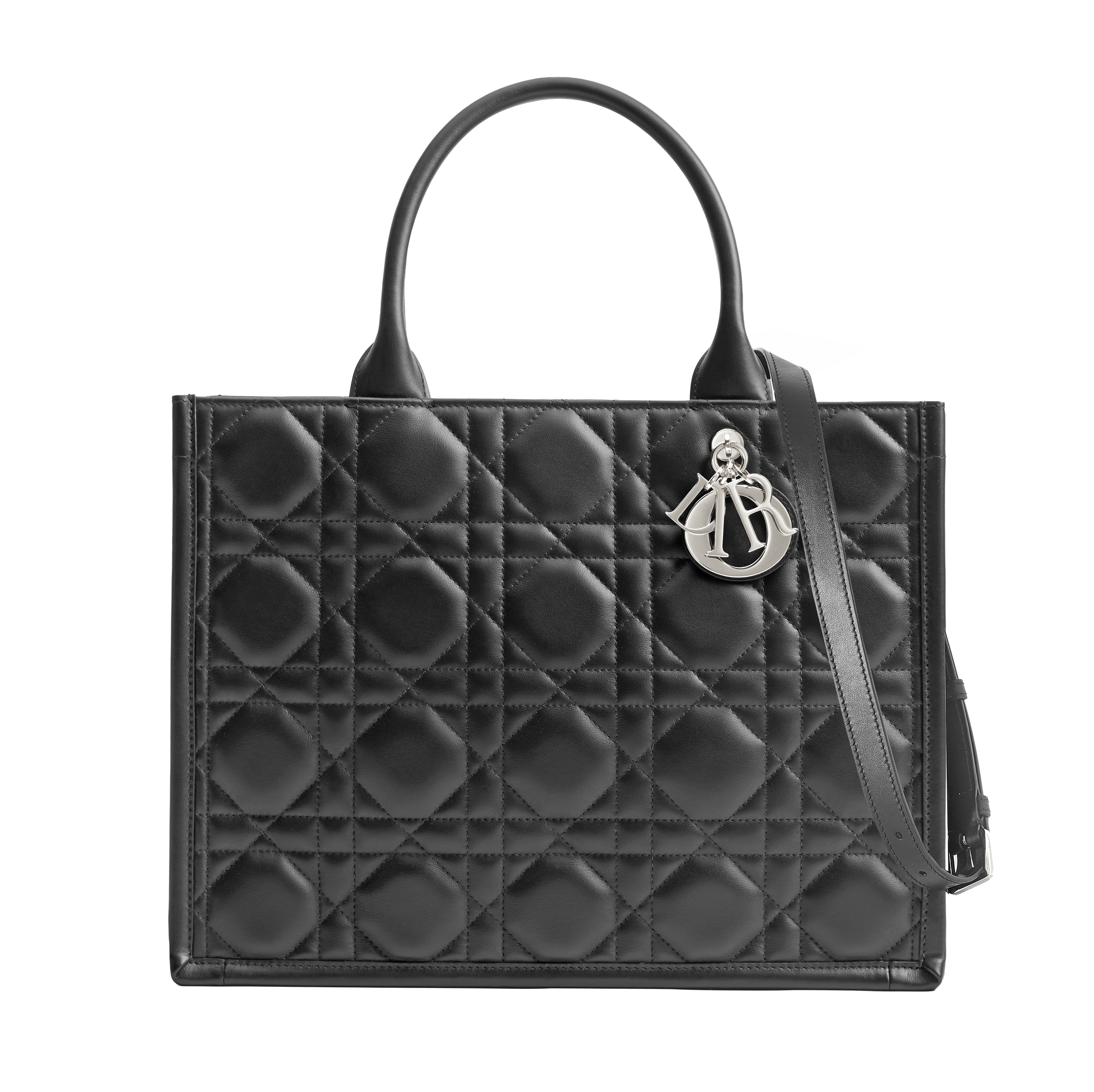 Pre-Owned Christian Dior Quilted Lambskin Macrocannage Book Tote