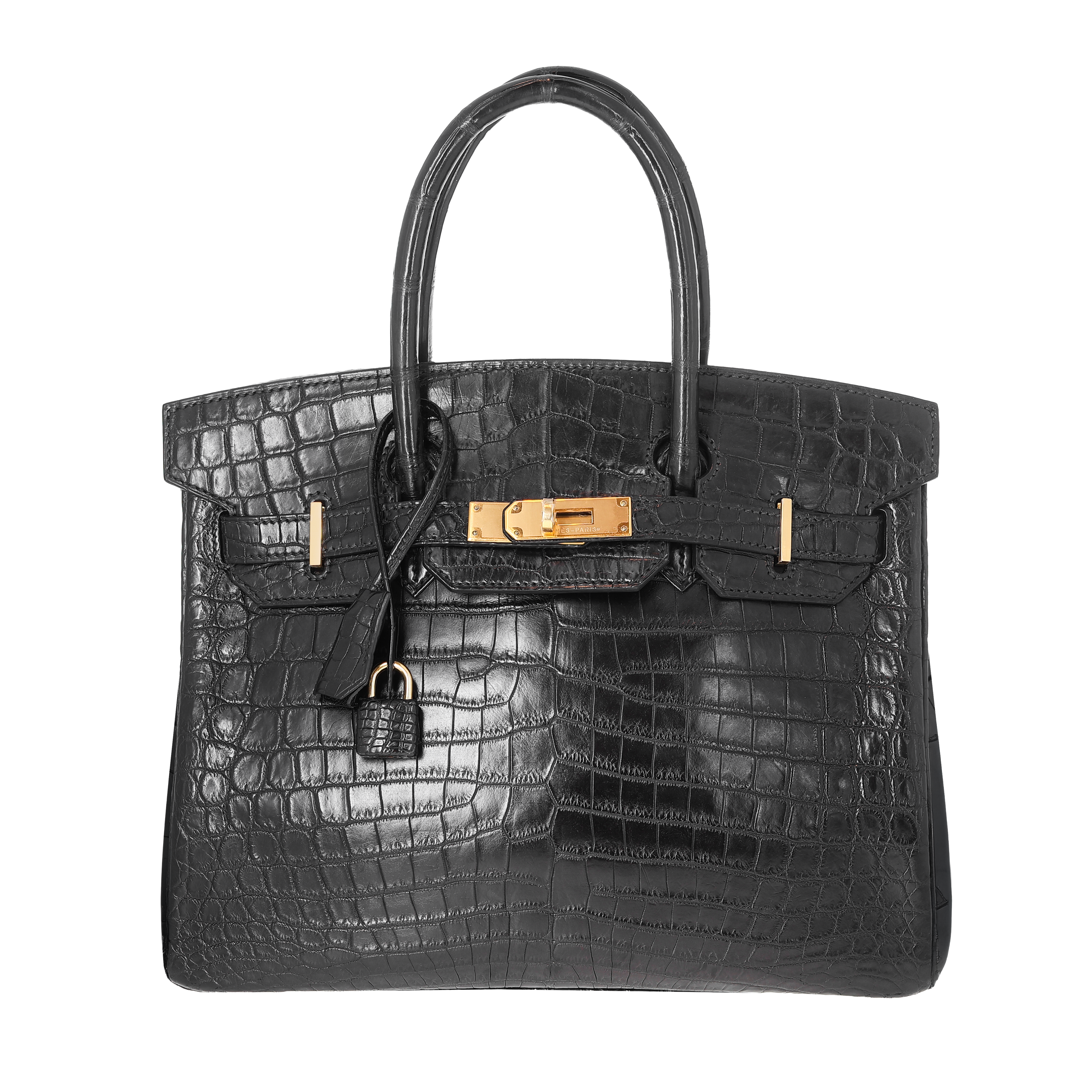Hermès Matte Niloticus Crocodile Birkin 30 Black