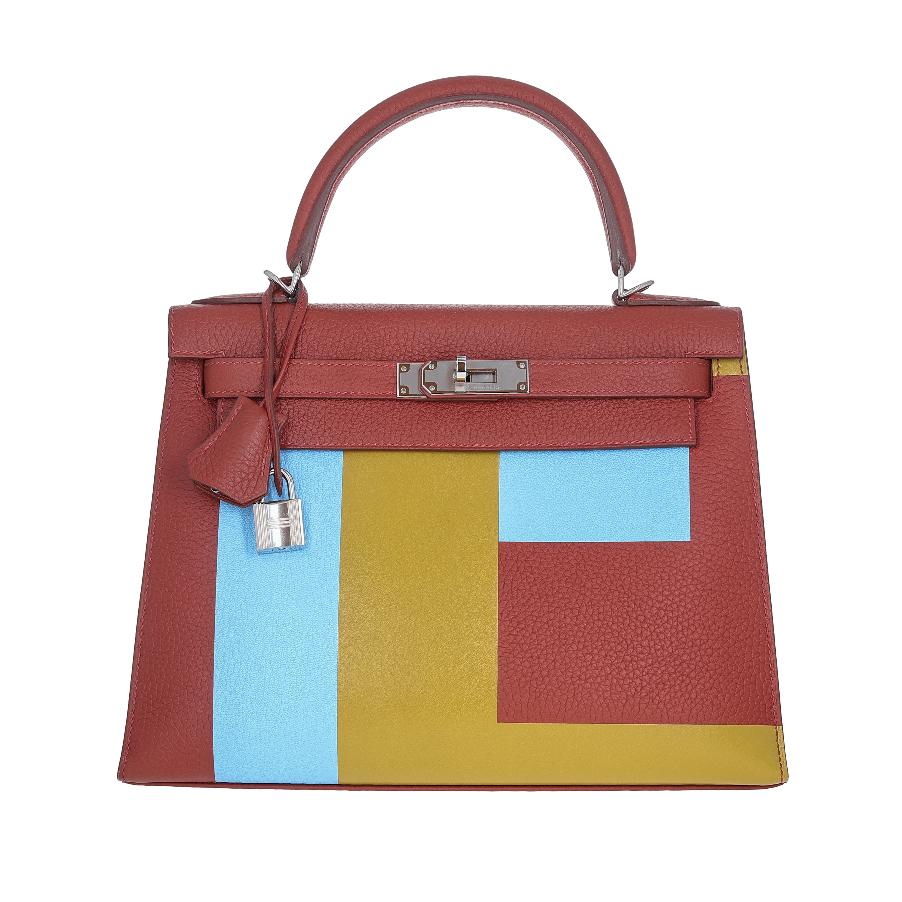 Hermès Sellier Lettre Togo Kelly 28 Rouge H