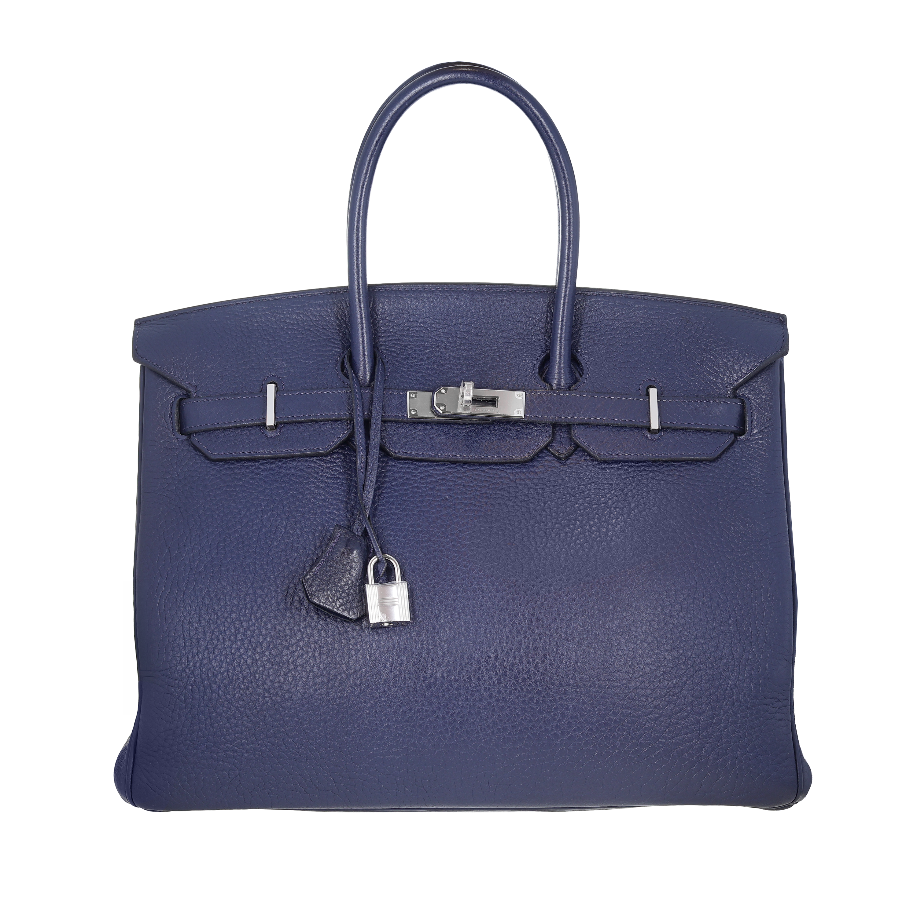 Hermès Clemence Birkin 35 Blue de Prusse