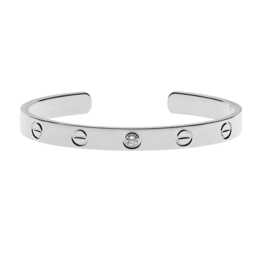 Vertical Diamond Love Cuff- Size 16