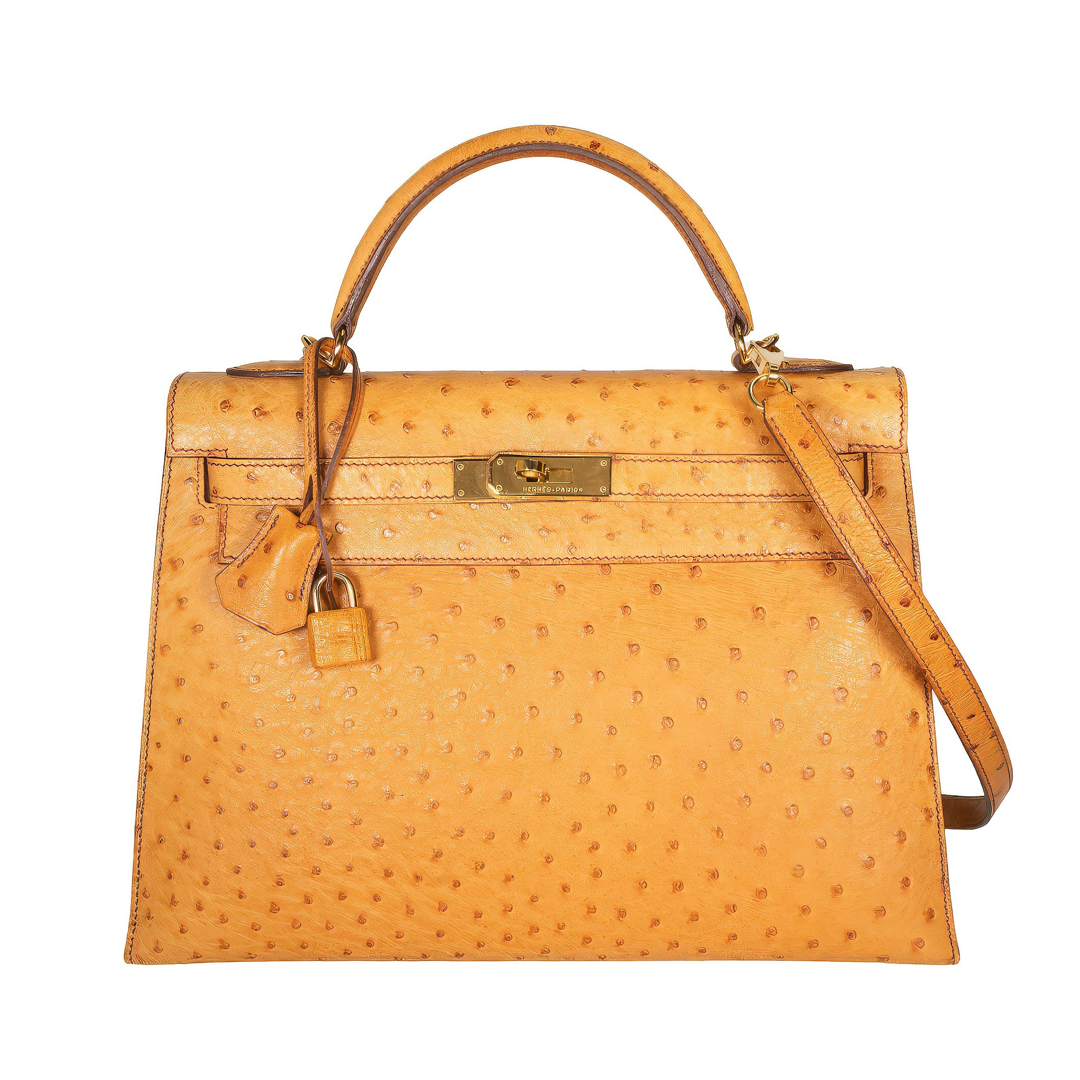Hermès Ostrich Kelly 32 Gold