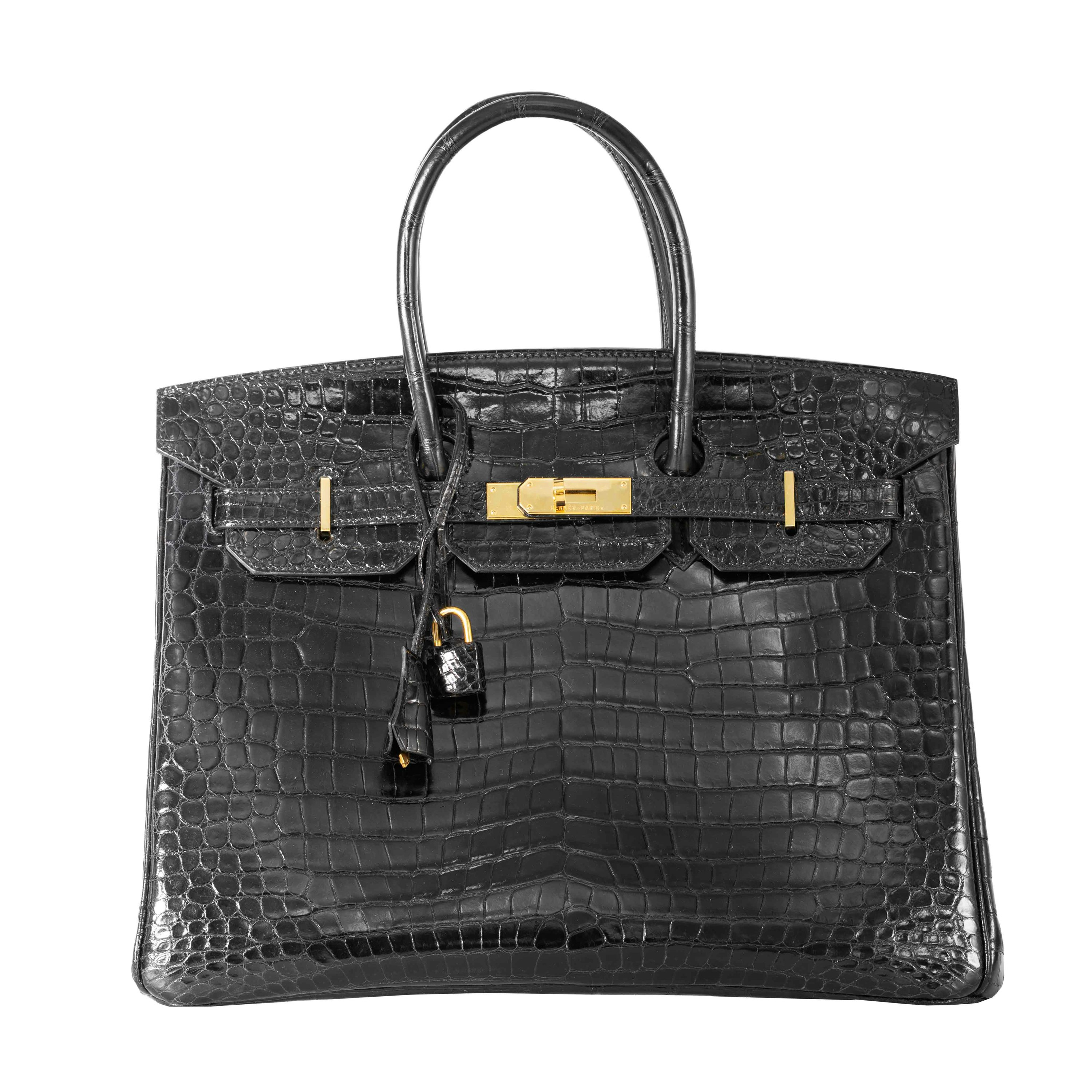Hermès Crocodile Birkin 35 Black