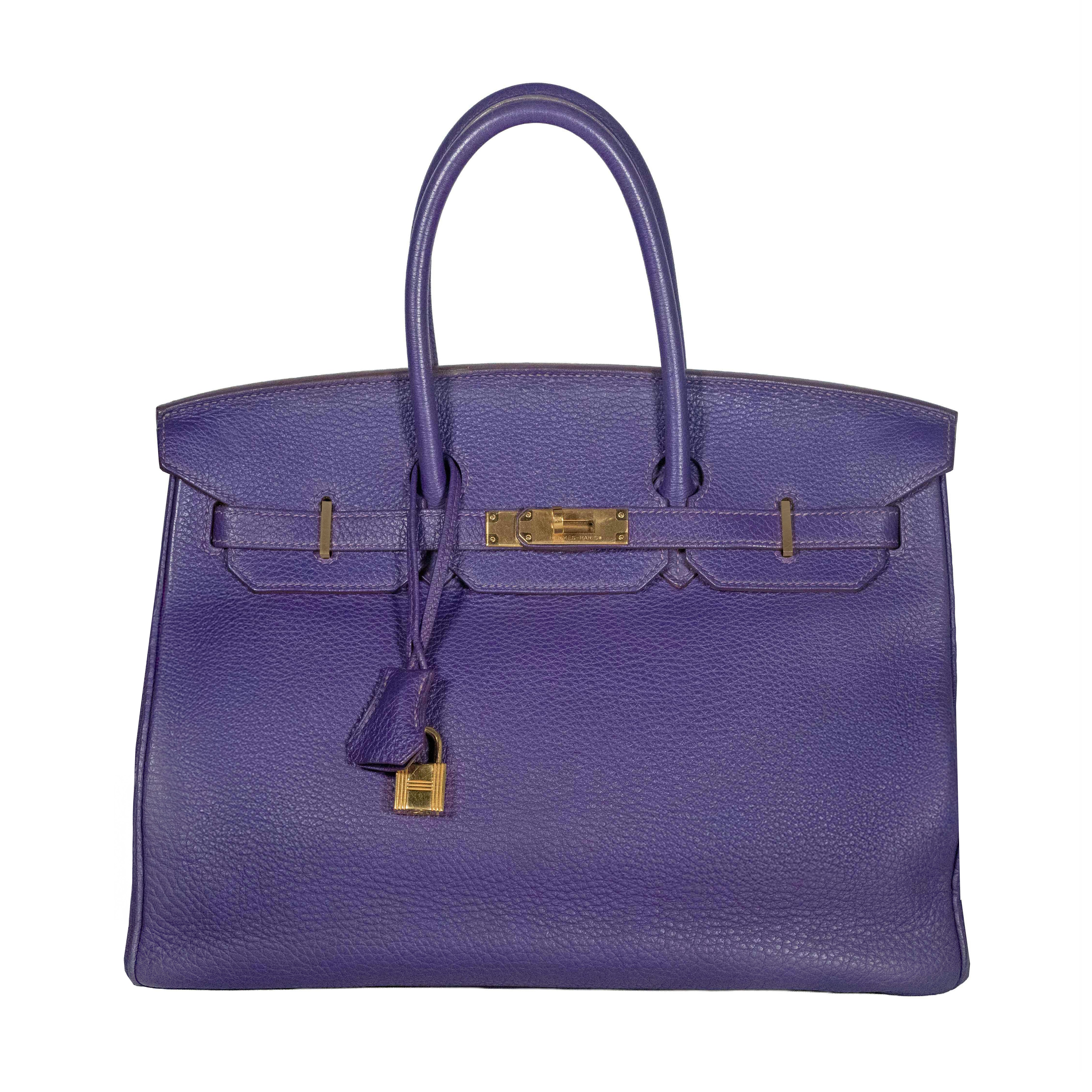 Hermès Togo Birkin 35 Iris