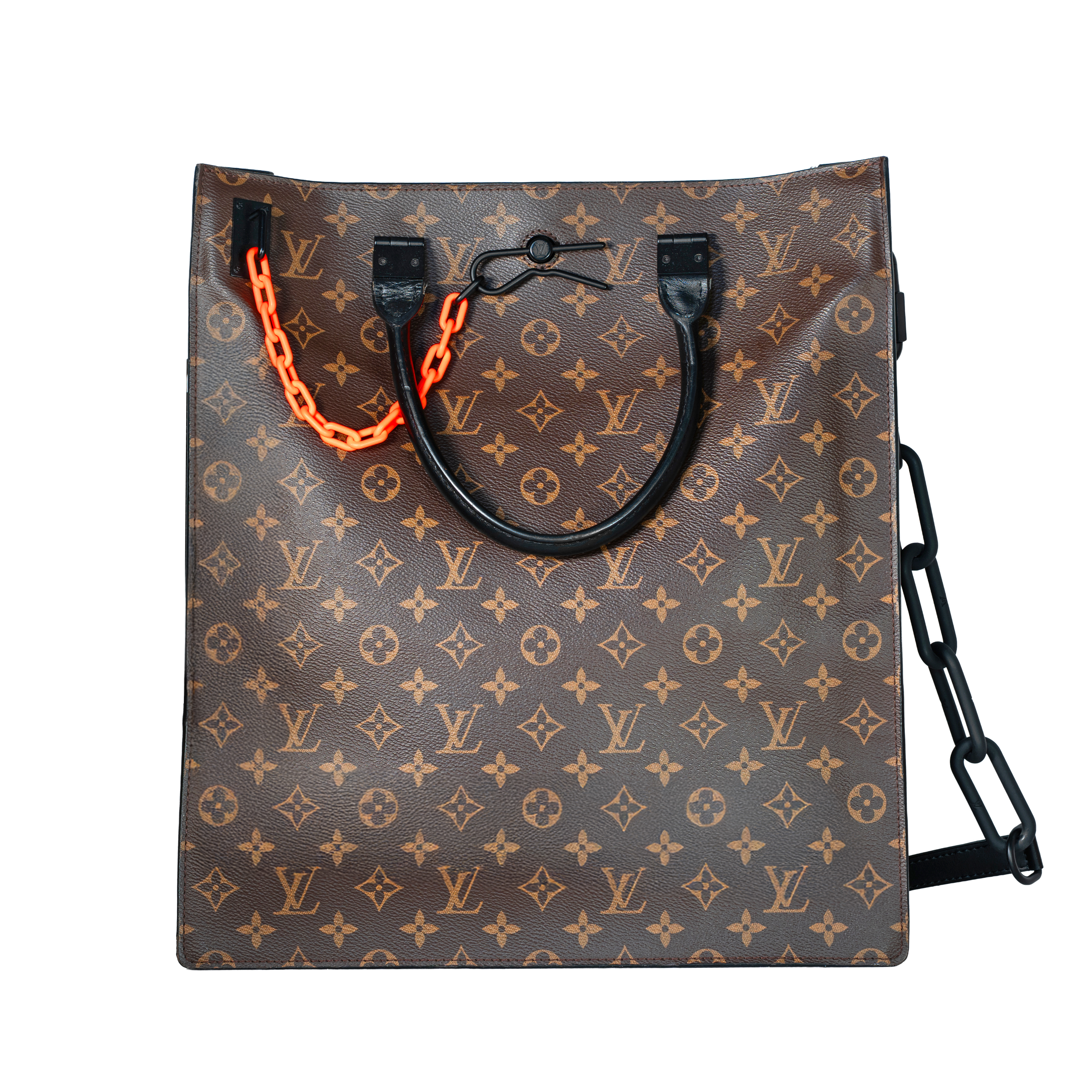 Image #1 Monogram Coated Canvas Solar Ray Sac Plat GM Brown