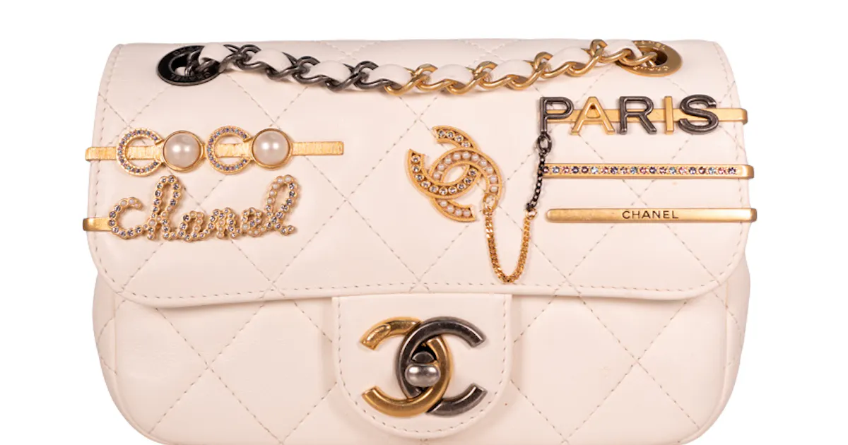 Pre-Owned Chanel Embellished Quilted Lambskin Coco Clips Flap Mini Pre-Owned Chanel Embellished Quilted Lambskin Coco Clips Flap Mini