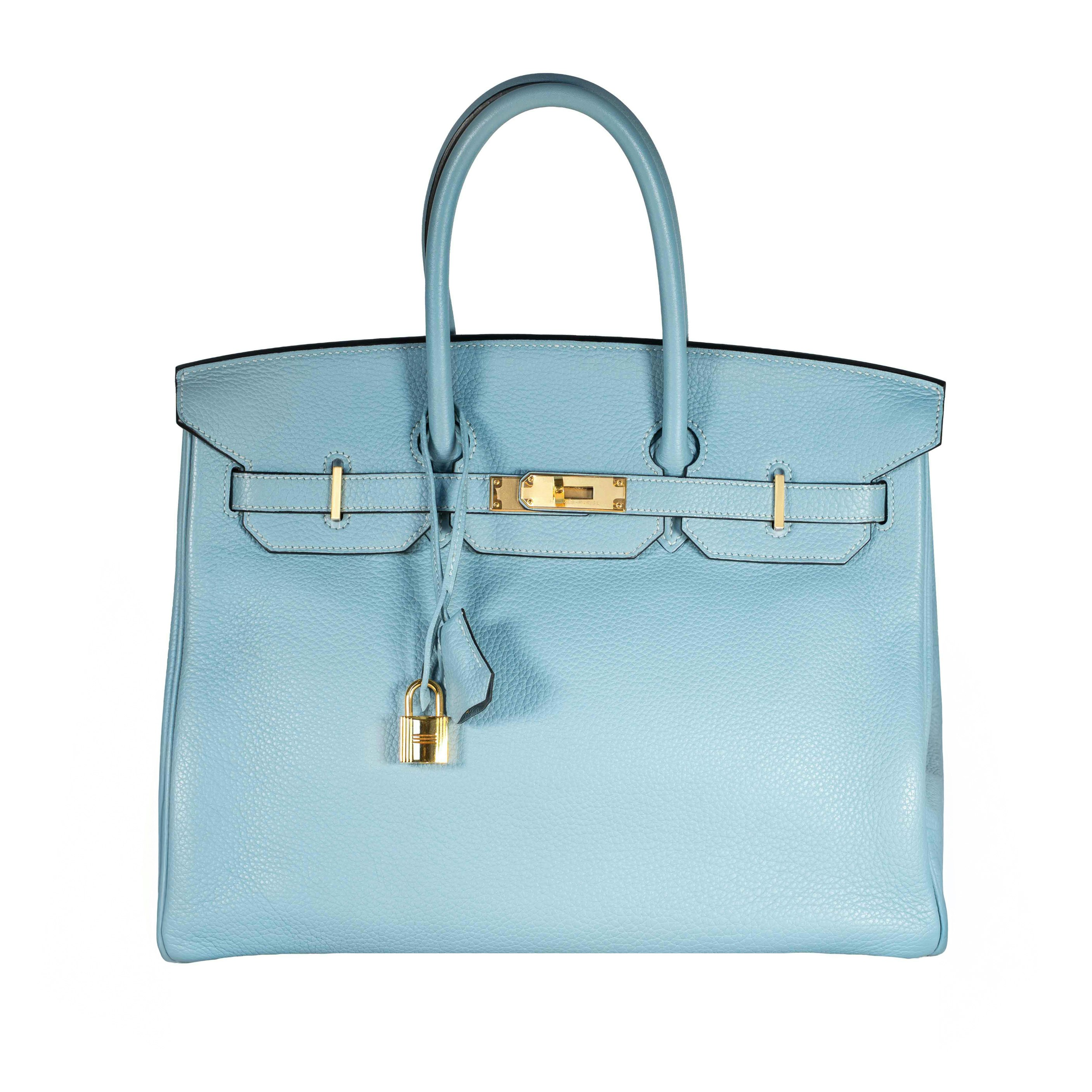 Hermès Togo Birkin 35 Blue Ciel
