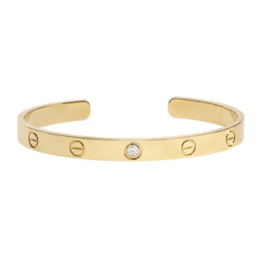 Vertical Diamond Love Cuff-Size 18