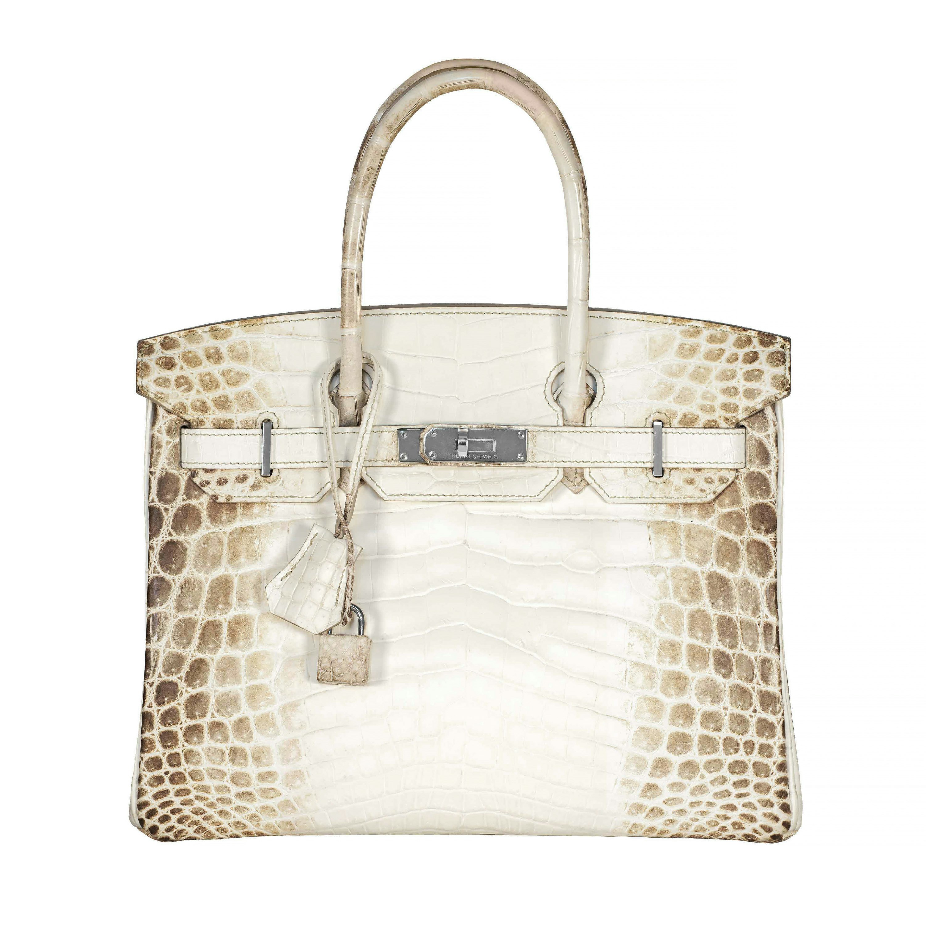 Hermès Shiny Niloticus Crocodile Himalayan Birkin 30 Ombre
