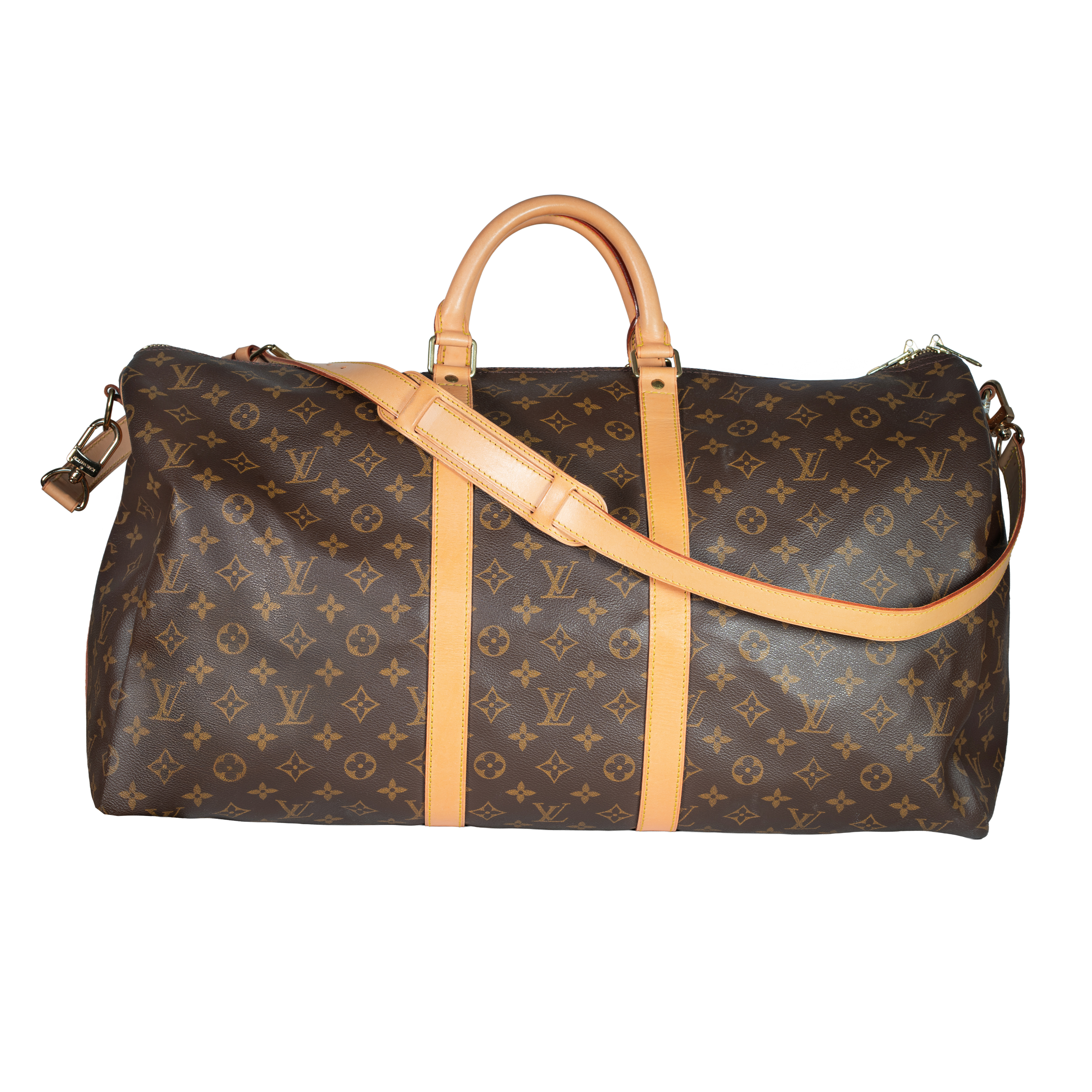 Image #1 Monogram Coated Canvas Keepall Bandouliere 55 Brown
