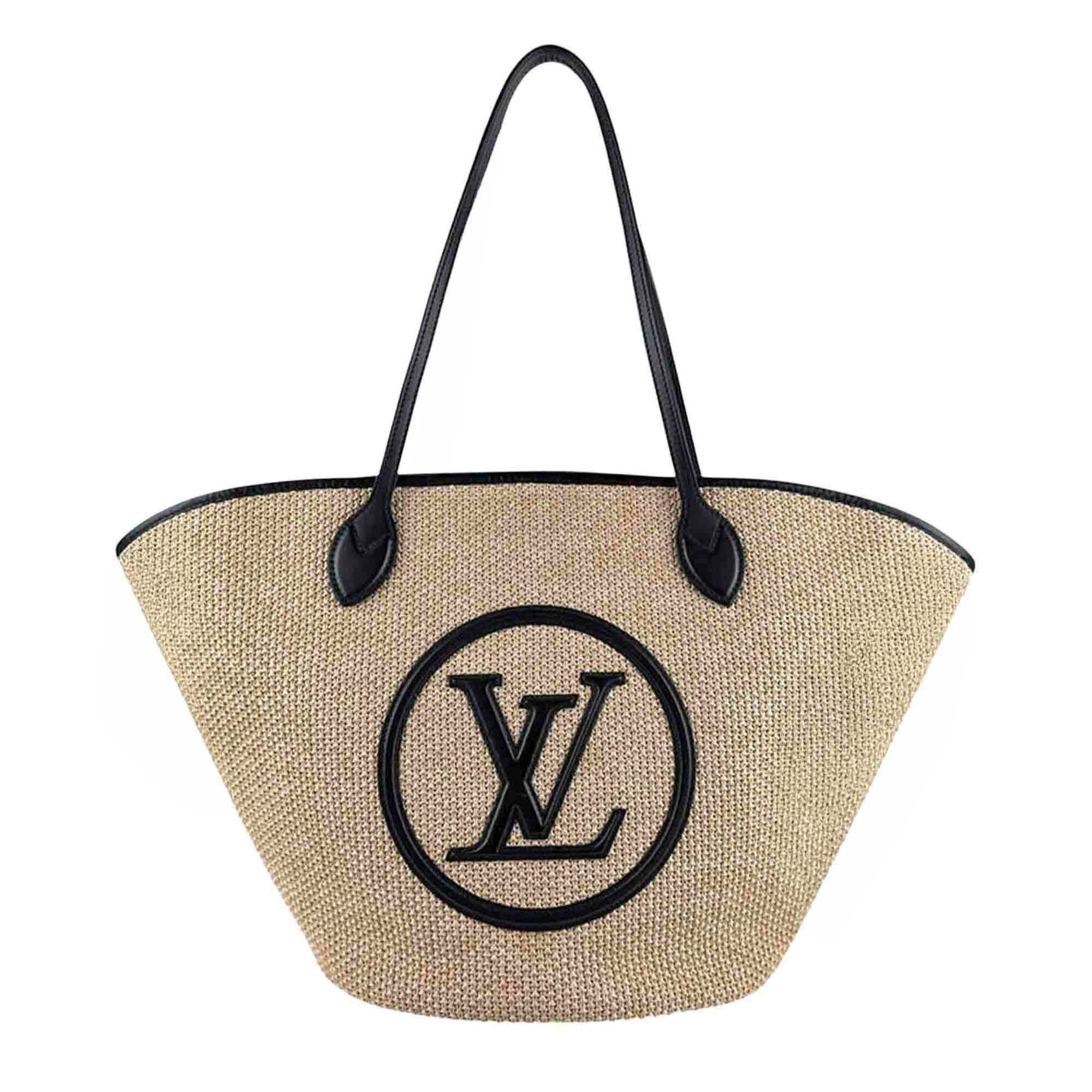 Pre-Owned Louis Vuitton Raffia and Leather Saint Jacques NM