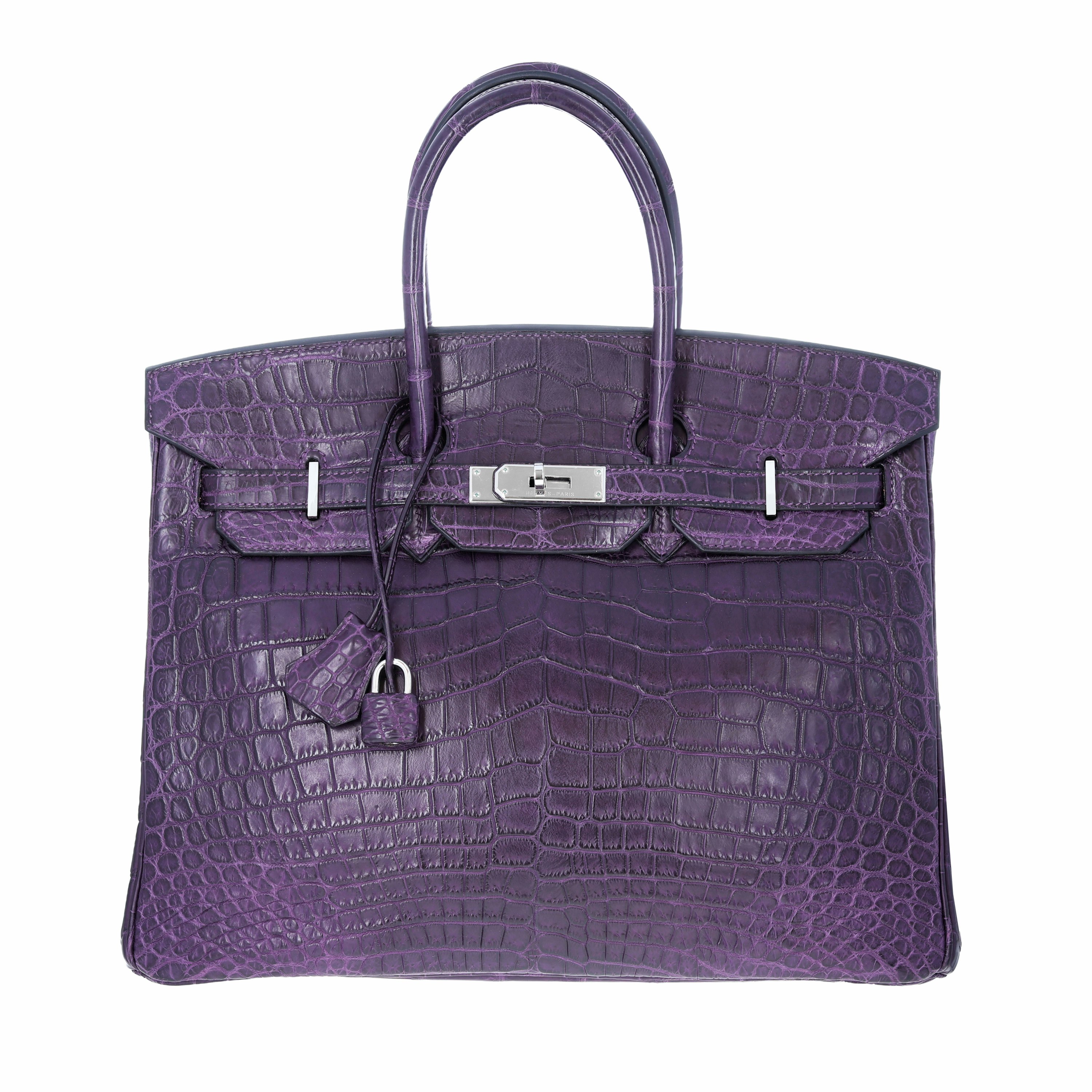 Hermès Crocodile Birkin 35 Purple