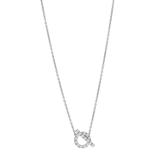 Vertical Finesse Diamond Pendant Necklace