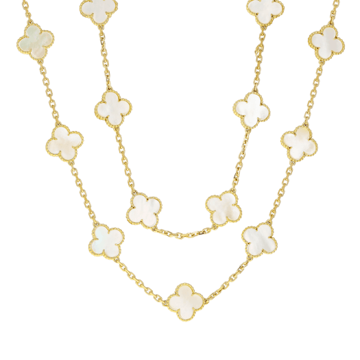 Vertical Vintage Alhambra Necklace