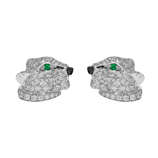 Vertical Panthere de Cartier Earrings