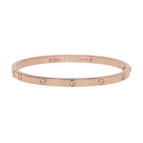 Vertical Small Love Bracelet-Size 15