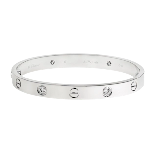 Image #1 4 Diamond Love Bracelet- Size 16