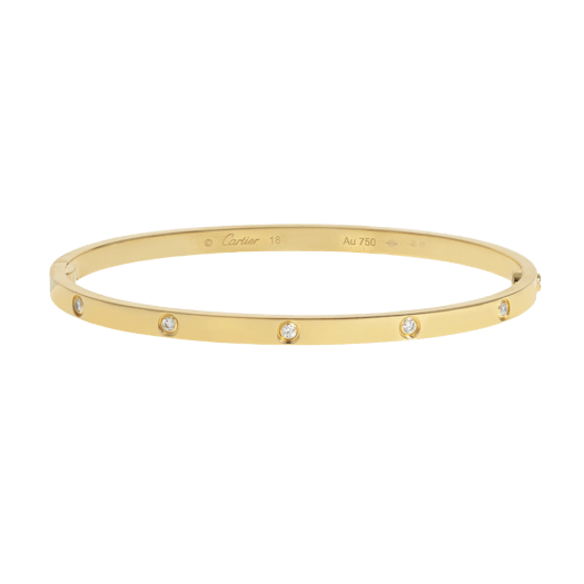 Vertical Small Diamond Love Bracelet- Size 18