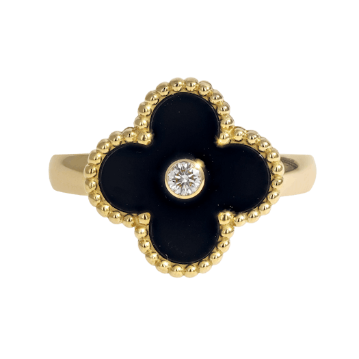 Vertical Vintage Alhambra Ring - Size 52