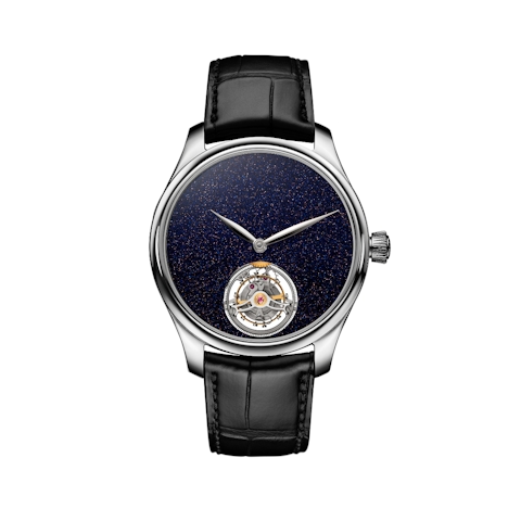 Vertical Endeavor Aventurine Tourbillon Steel