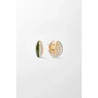 Vertical Fluid Diamonds and Stones Earrings