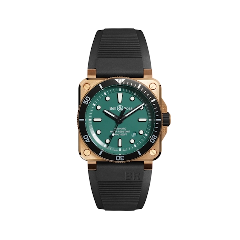 Vertical BR-03 Diver Black & Green Bronze