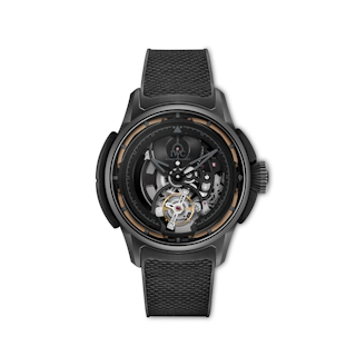 Vertical Big Pilot's Watch Shock Absorber Tourbillon Skeleton XPL 44