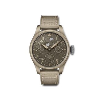 Vertical Big Pilot's Watch Perpetual Calendar TOP GUN Edition "Mojave Desert" 46.5