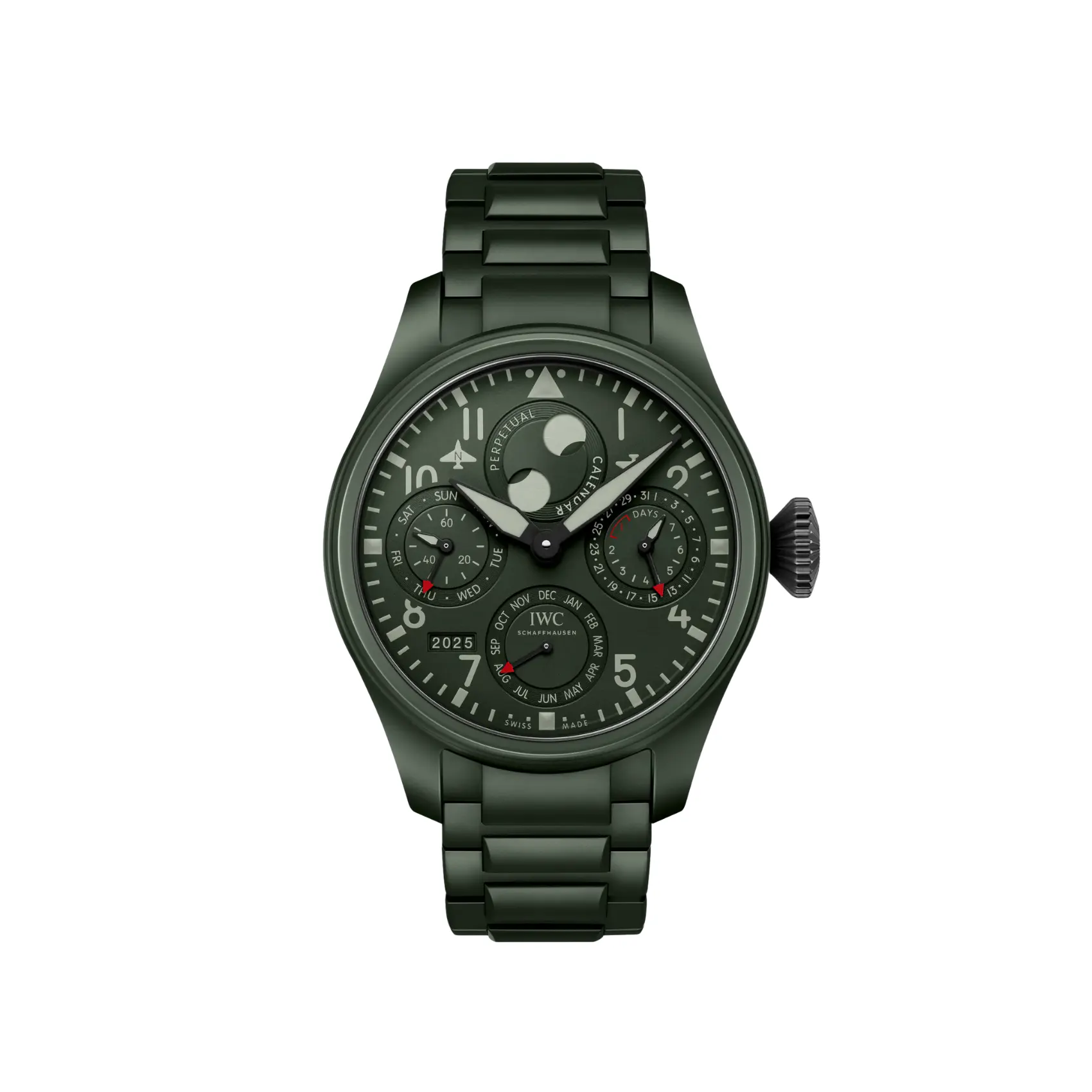 Iwc Schaffhausen IWC Schaffhausen Big Pilot's Watch Perpetual Calendar Top Gun Woodland