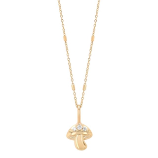 Vertical Diamond Mushroom Pendant