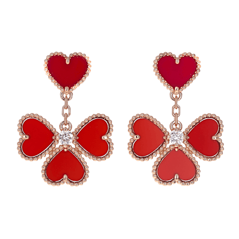 Vertical Sweetheart Earrings