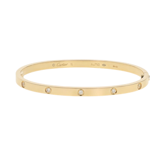 Image #1 Love Small Model Bangle Bracelet - Size 16