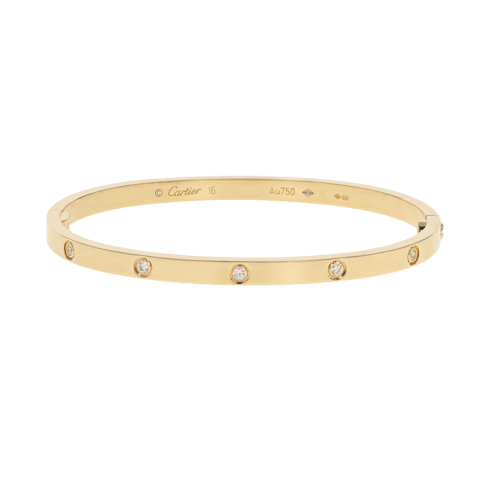 Image #1 Love Small Model Bangle Bracelet - Size 16