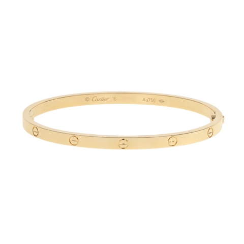 Image #1 Love Small Model Bangle Bracelet - Size 16