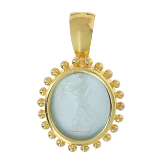 Image #1 Venetian Glass Intaglio Enhancer Pendant
