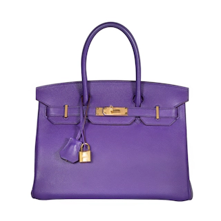 Image #1 Epsom Birkin 30 Crocus Purple
