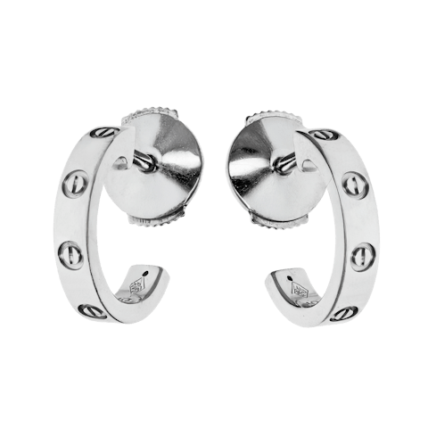 Image #1 Love Mini Hoop Earrings