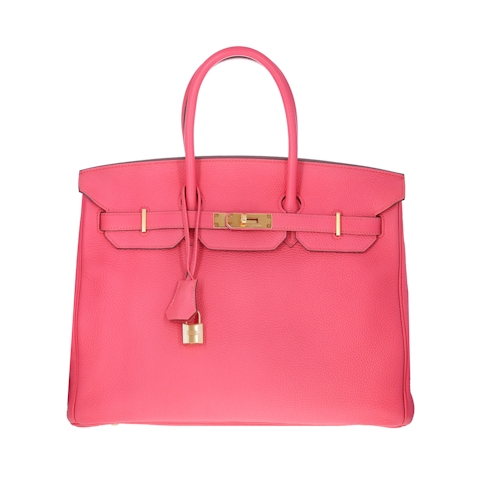Image #1 Togo Birkin 35 Rose Lipstick