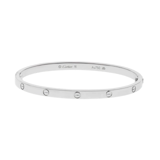 Image #1 Love Small Model Bangle Bracelet - Size 16