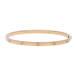 Image #1 Love Small Model Bangle Bracelet - Size 18