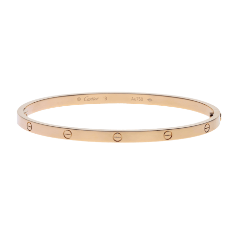 Image #1 Love Small Model Bangle Bracelet - Size 18