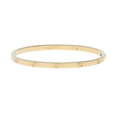 Image #1 Love Small Model Bangle Bracelet - Size 16