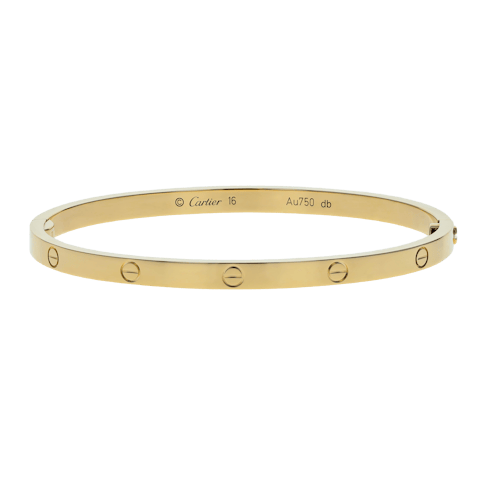 Image #1 Love Small Model Bangle Bracelet - Size 16